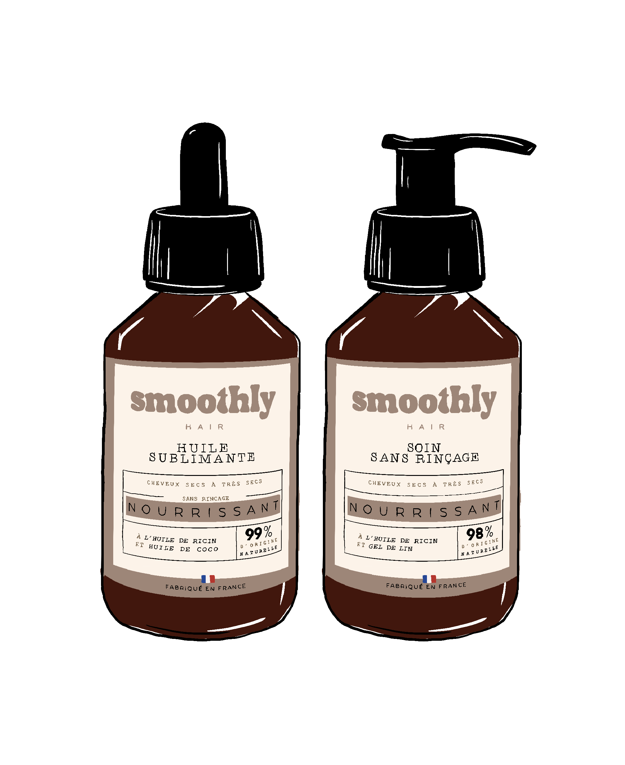 SMOOTH ESSENTIAL : SET AVEC LE SOIN SANS RINÇAGE ET L’HUILE SUBLIMANTE